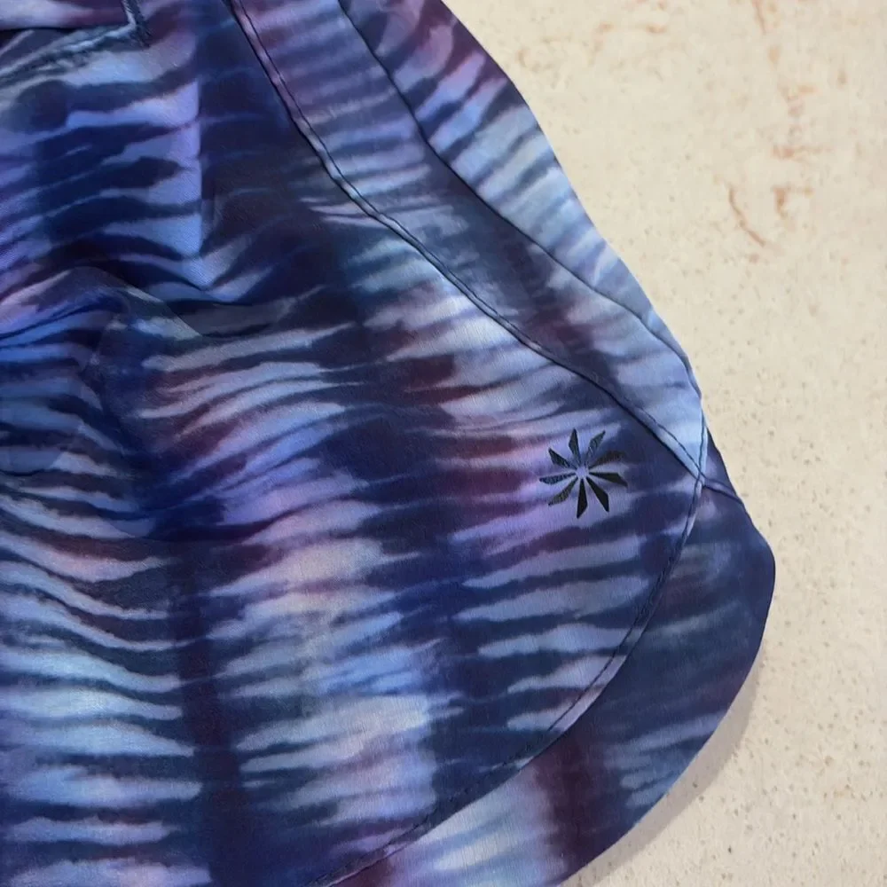 Athleta GIRL SZ (8/10) medium tie-dye drawstring shorts